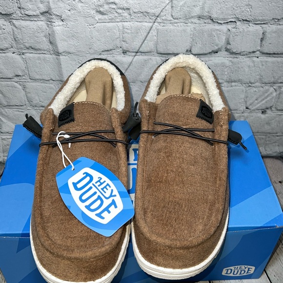 Hey Dude Wally Warmth Brown Slip On Shoes MENS Size 13 - Picture 3 of 6